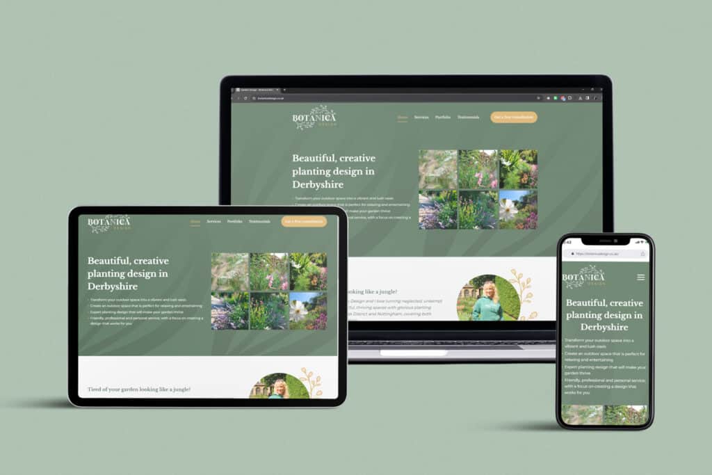 Botanica Design branding by Sanders Design