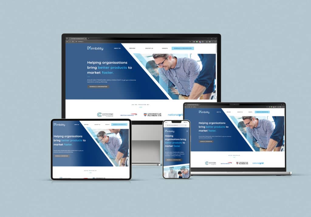 Nimbility website by Sanders Design